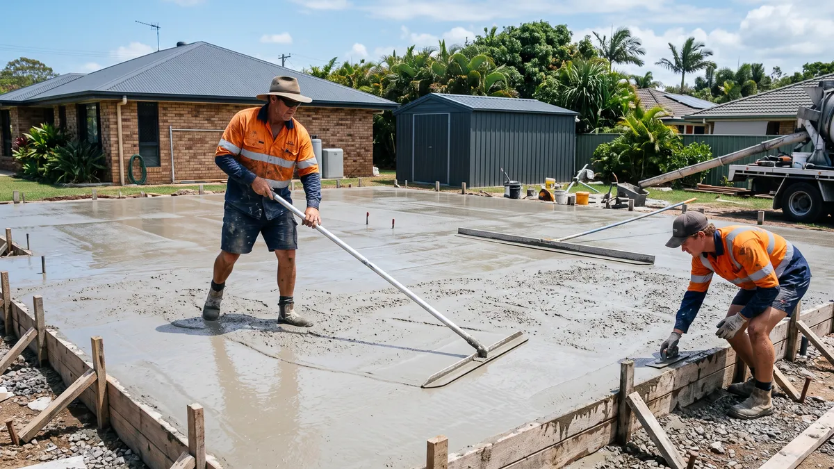Quality concreting in Urraween by Fraser Coast Concreting — driveways, slabs and exposed aggregate